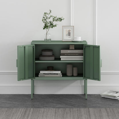 Manhattan Comfort - Ava 23.6 Accent Cabinet with 2 Adjustable Shelves in Green - AF005-GR veiw 9