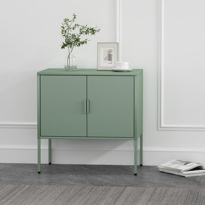 Manhattan Comfort - Ava 23.6 Accent Cabinet with 2 Adjustable Shelves in Green - AF005-GR veiw 10