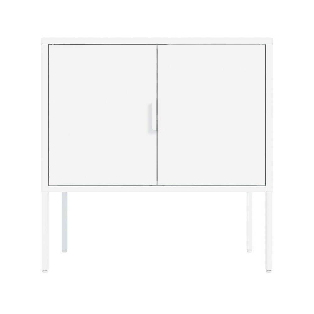 Manhattan Comfort - Ava 23.6 Accent Cabinet with 2 Adjustable Shelves in White - AF005-WH veiw 1