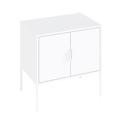 Manhattan Comfort - Ava 23.6 Accent Cabinet with 2 Adjustable Shelves in White - AF005-WH veiw 3
