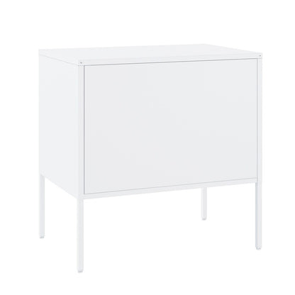 Manhattan Comfort - Ava 23.6 Accent Cabinet with 2 Adjustable Shelves in White - AF005-WH veiw 4