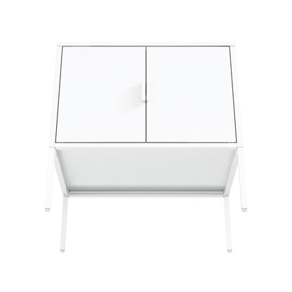 Manhattan Comfort - Ava 23.6 Accent Cabinet with 2 Adjustable Shelves in White - AF005-WH veiw 6