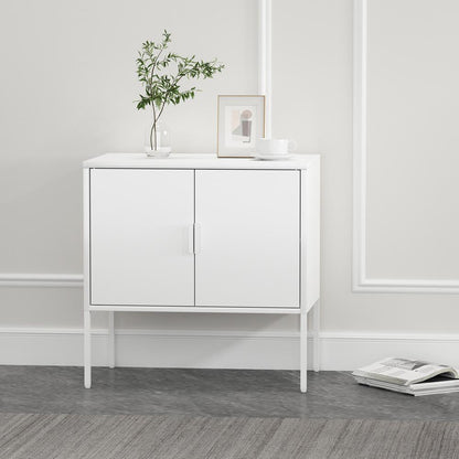 Manhattan Comfort - Ava 23.6 Accent Cabinet with 2 Adjustable Shelves in White - AF005-WH veiw 10