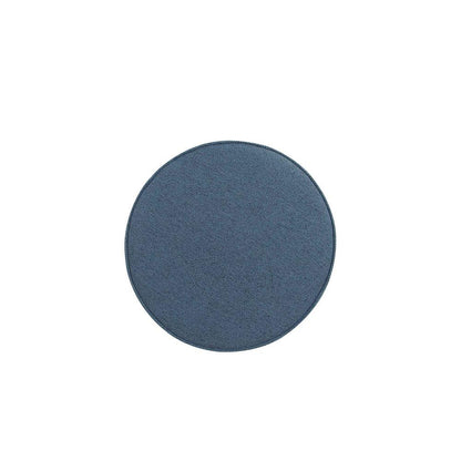 Manhattan Comfort - Bailey Woven Polyester Blend Ottoman with Stainless Steel Legs in Blue, Black Powder Coating - OT003-BLB veiw 6