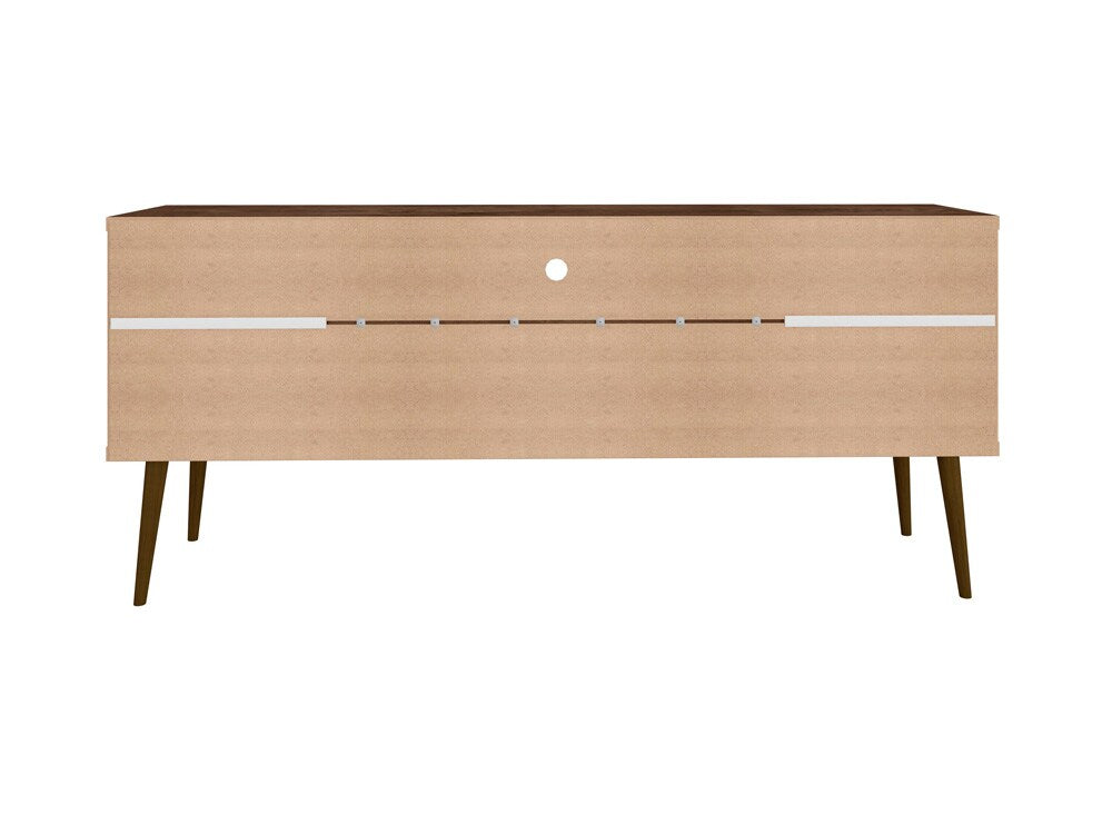 Manhattan Comfort - Bradley TV Stand with 4 Fixed Shelves Shelves in Rustic Brown - 228BMC9 veiw 5