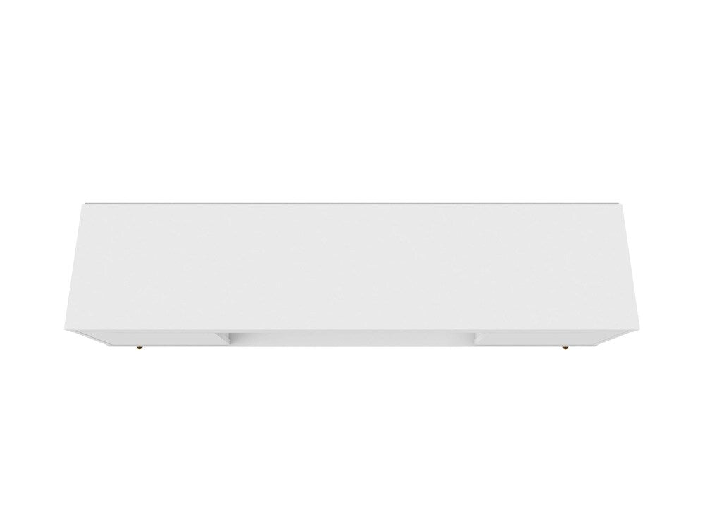 Manhattan Comfort - Bradley TV Stand with 4 Fixed Shelves Shelves in White - 228BMC6 veiw 7