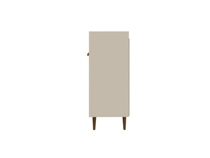 Manhattan Comfort - Bradley Buffet Stand/ Sideboard with 4 Fixed Shelves in Off White - 230BMC1 veiw 3