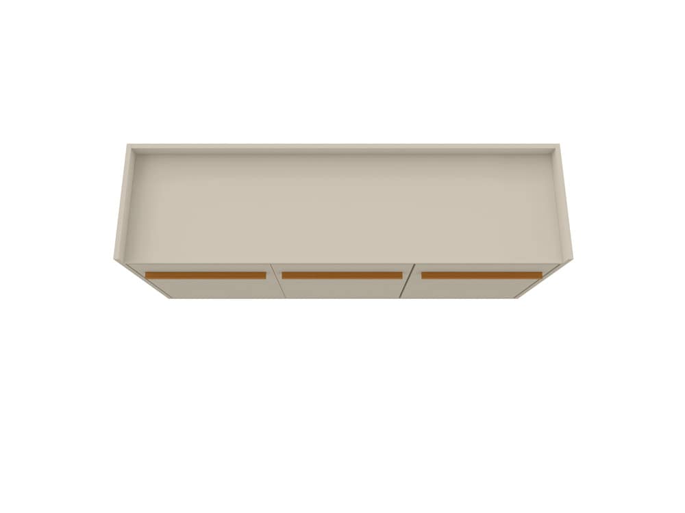 Manhattan Comfort - Bradley Buffet Stand/ Sideboard with 4 Fixed Shelves in Off White - 230BMC1 veiw 5