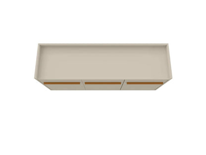 Manhattan Comfort - Bradley Buffet Stand/ Sideboard with 4 Fixed Shelves in Off White - 230BMC1 veiw 5