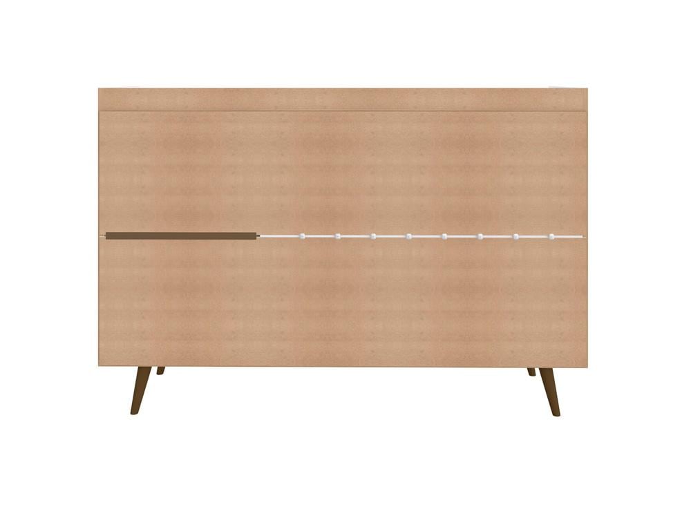 Manhattan Comfort - Bradley Buffet Stand/ Sideboard with 4 Fixed Shelves in Off White - 230BMC1 veiw 6