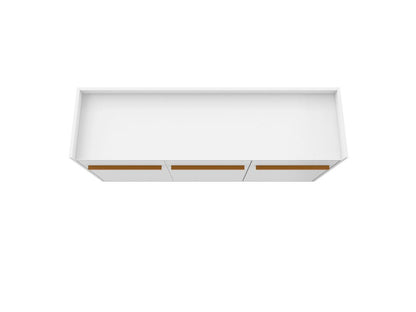 Manhattan Comfort - Bradley Buffet Stand/ Sideboard with 4 Fixed Shelves in White - 230BMC6 veiw 4