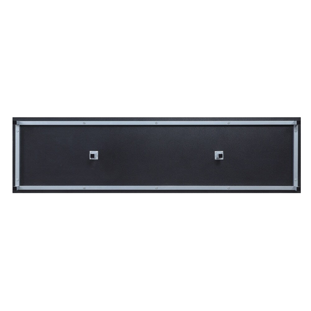 Manhattan Comfort - Brighton TV Stand with 8 Fixed Shelves in Onyx - TVFP4-BL veiw 5