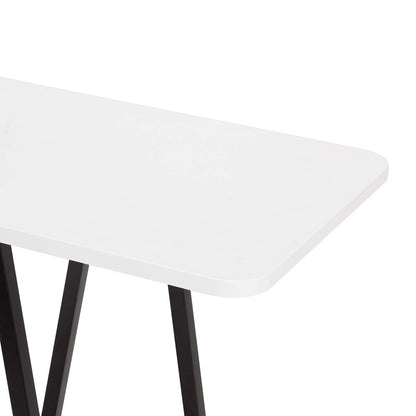 Manhattan Comfort - Celine Side Table / Console with 2 Fixed Shelves in White - 25547-WH veiw 5