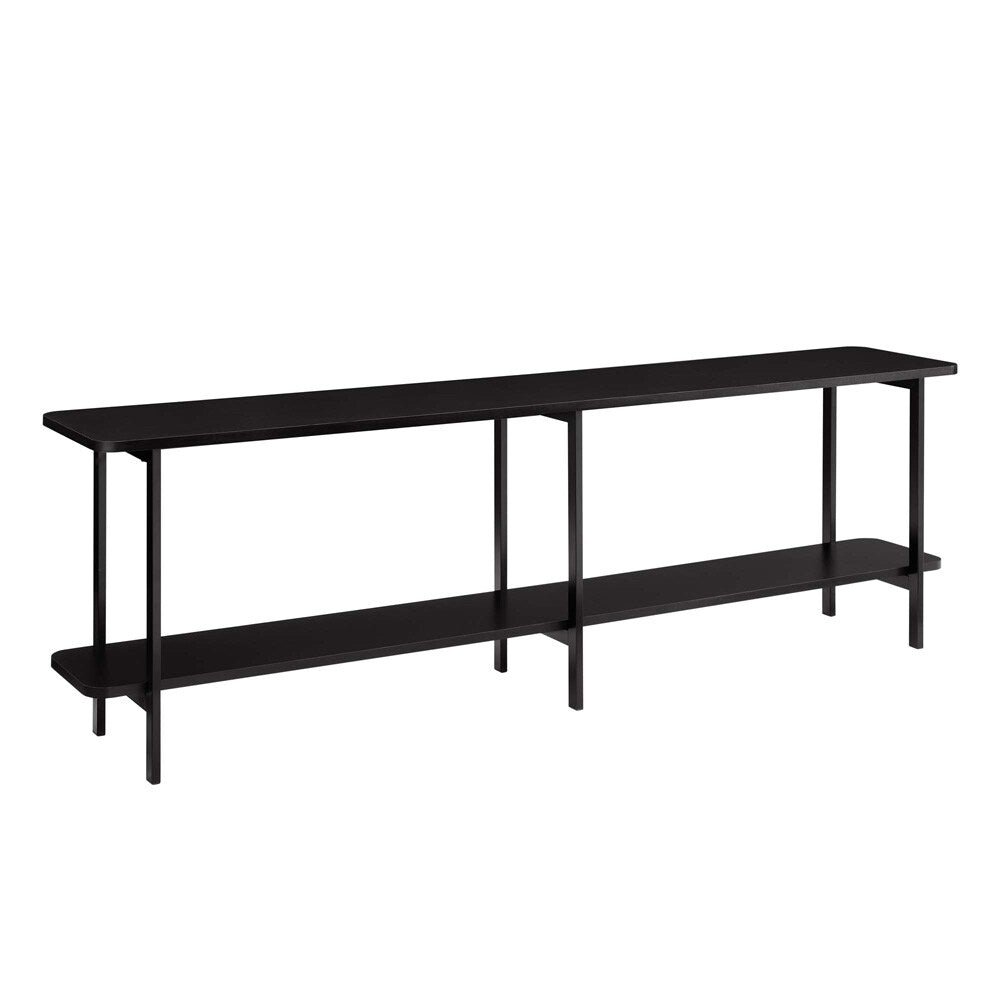 Manhattan Comfort - Celine Side Table / Console with 2 Fixed Shelves Shelves in Black - 255551 veiw 3