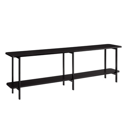 Manhattan Comfort - Celine Side Table / Console with 2 Fixed Shelves Shelves in Black - 255551 veiw 3