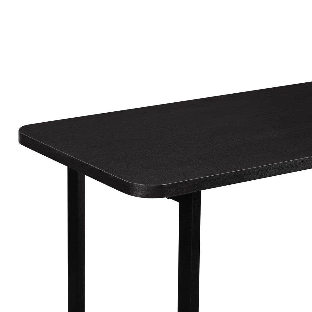 Manhattan Comfort - Celine Side Table / Console with 2 Fixed Shelves Shelves in Black - 255551 veiw 5