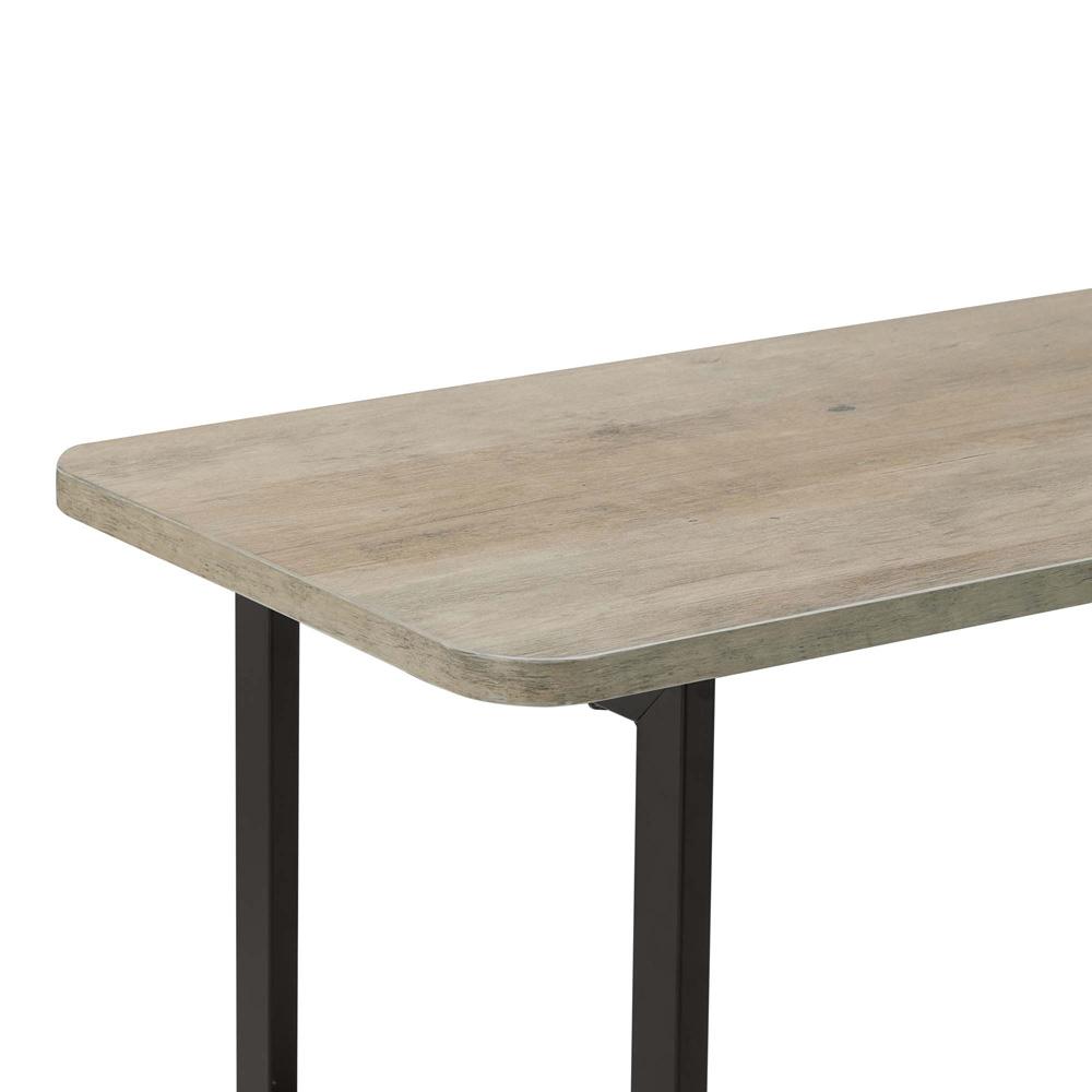 Manhattan Comfort - Celine Side Table / Console with 2 Fixed Shelves Shelves in Grey - 25555-GY veiw 5
