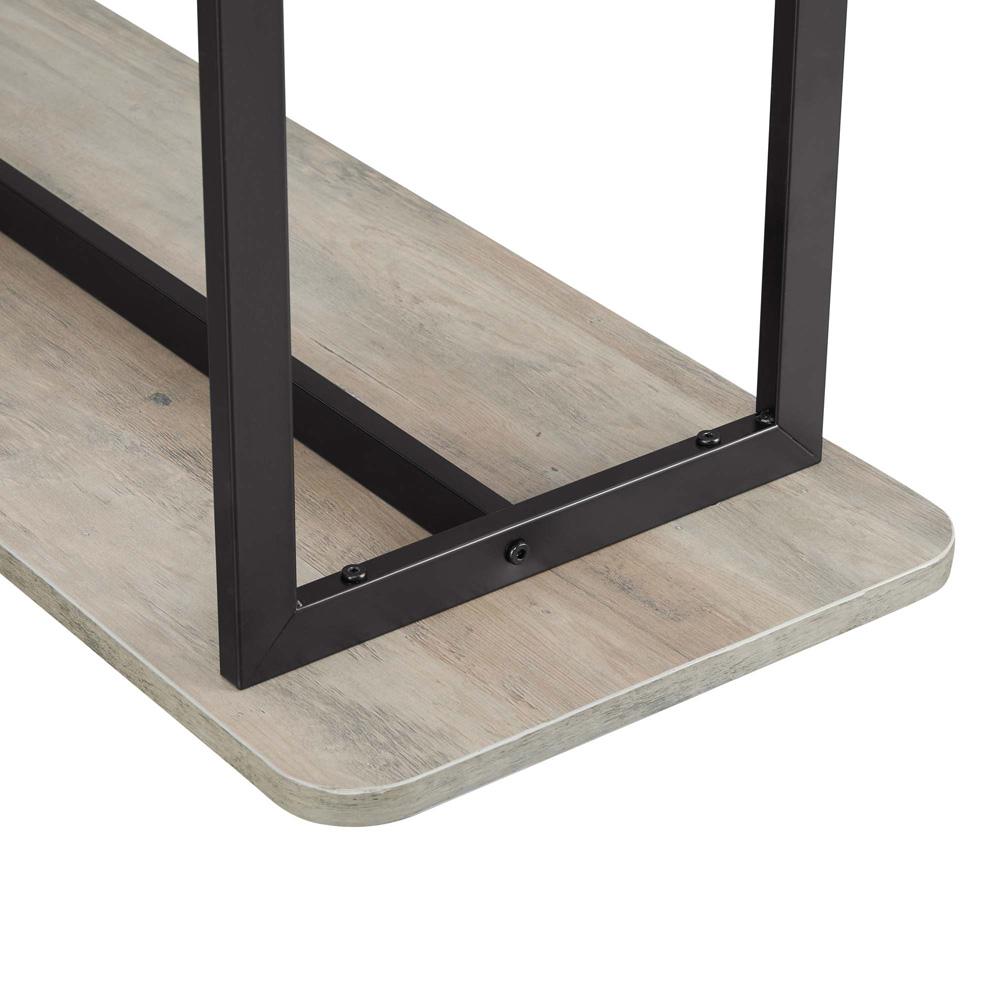 Manhattan Comfort - Celine Side Table / Console with 2 Fixed Shelves Shelves in Grey - 25555-GY veiw 7
