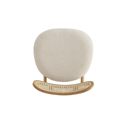 Manhattan Comfort - Colbert Woven Polycotton Dining Chair with American Ash Wood Legs in Nature and Oatmeal - Set of 2 - DCCA02-OM veiw 6