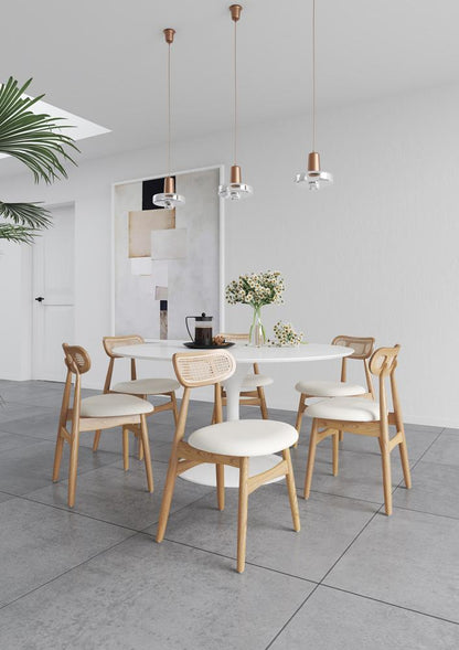 Manhattan Comfort - Colbert Woven Polycotton Dining Chair with American Ash Wood Legs in Nature and Oatmeal - Set of 2 - DCCA02-OM veiw 10