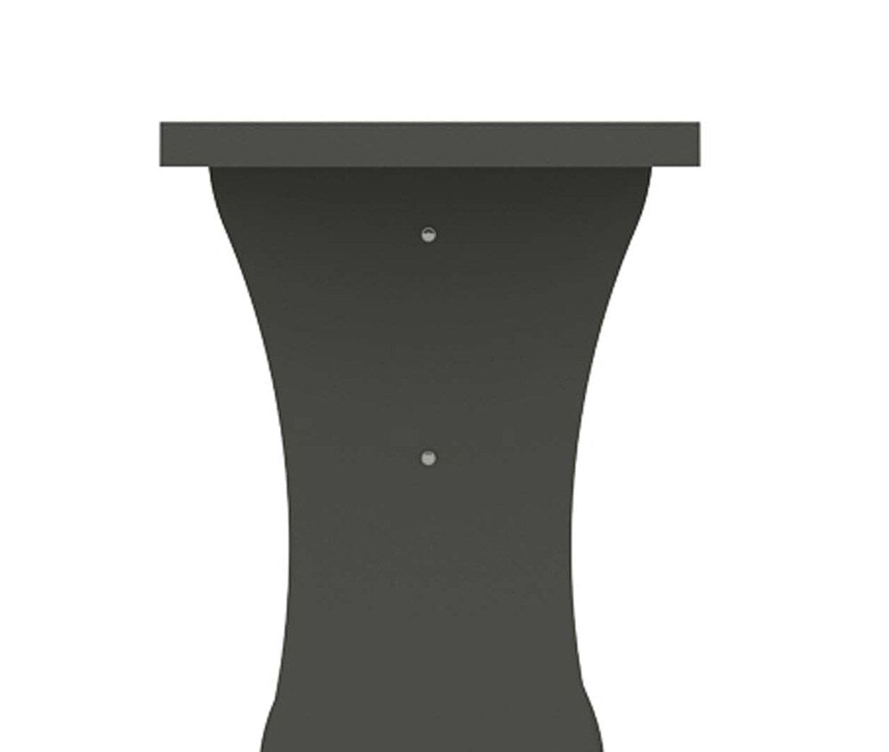 Manhattan Comfort - Coney Dining Bench with MDF Legs in Grey - Set of 2 - 184GMC9 veiw 7