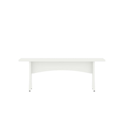Manhattan Comfort - Coney Dining Bench with MDF Legs in White - Set of 2 - 184GMC1 veiw 2