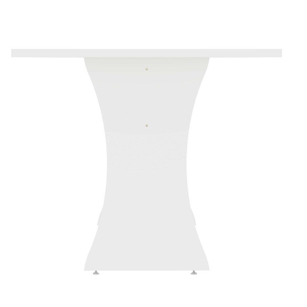 Manhattan Comfort - Coney Dining Table with MDF Legs in White - 187GMC1 veiw 3