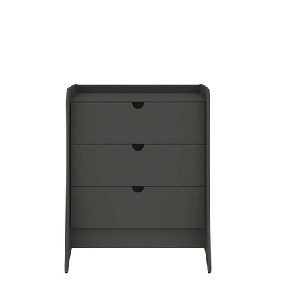 Manhattan Comfort - Coney Dresser with 3 Drawers in Grey - 182GMC9 veiw 1