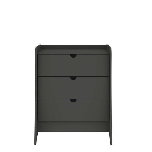 Manhattan Comfort - Coney Dresser with 3 Drawers in Grey - 182GMC9 veiw 1