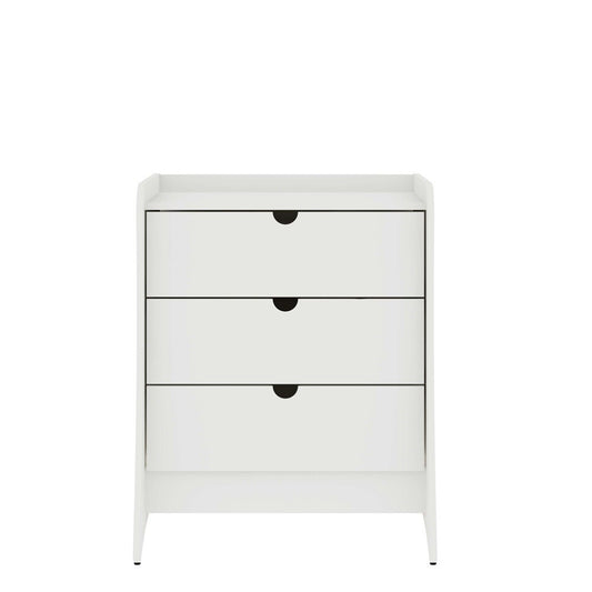 Manhattan Comfort - Coney Dresser with 3 Drawers in White - 182GMC1 veiw 1