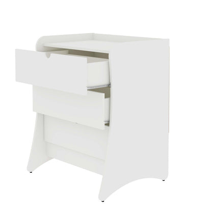Manhattan Comfort - Coney Dresser with 3 Drawers in White - 182GMC1 veiw 3
