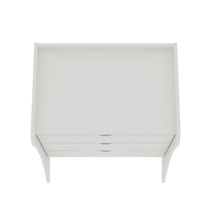 Manhattan Comfort - Coney Dresser with 3 Drawers in White - 182GMC1 veiw 4