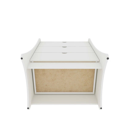 Manhattan Comfort - Coney Dresser with 3 Drawers in White - 182GMC1 veiw 5