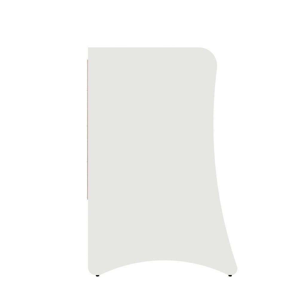 Manhattan Comfort - Coney Dresser with 3 Drawers in White - 182GMC1 veiw 7