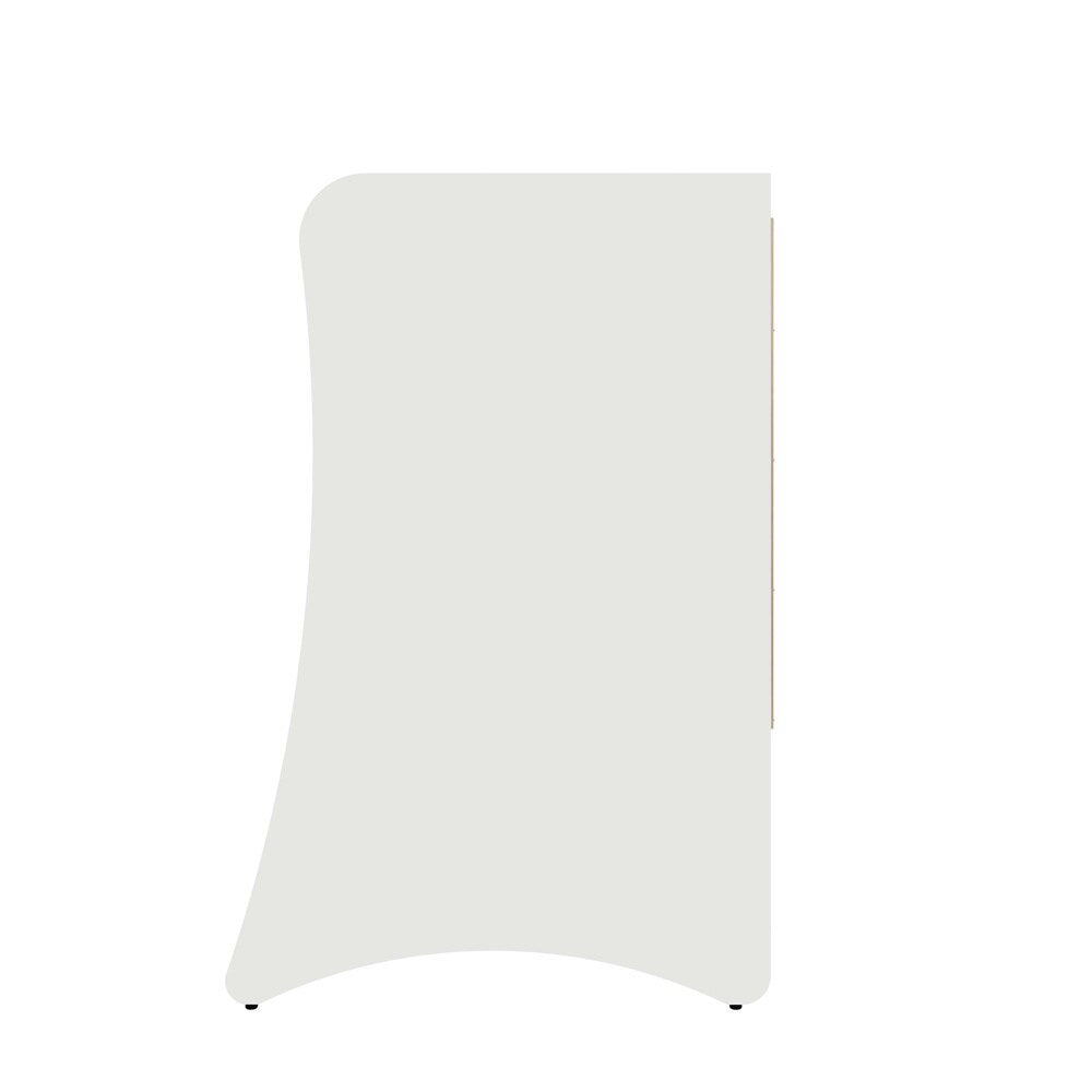 Manhattan Comfort - Coney Dresser with 3 Drawers in White - 182GMC1 veiw 9