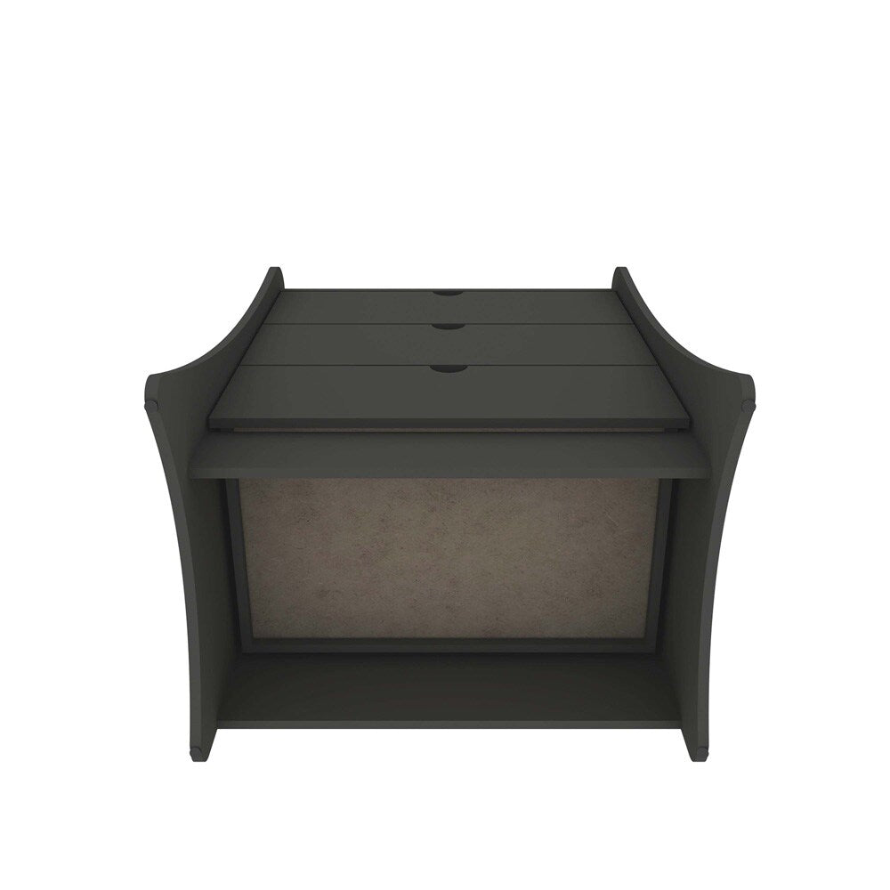Manhattan Comfort - 2-Piece Coney Dresser and Nightstand with 5 - Drawers in Grey - 185GMC9 veiw 5