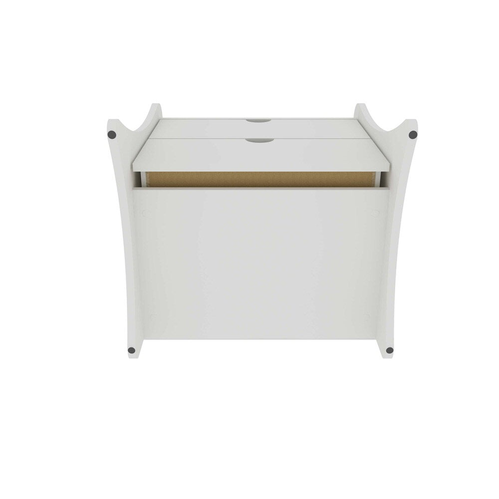 Manhattan Comfort - 2-Piece Coney Dresser and Nightstand with 5 - Drawers in White - 185GMC1 veiw 7