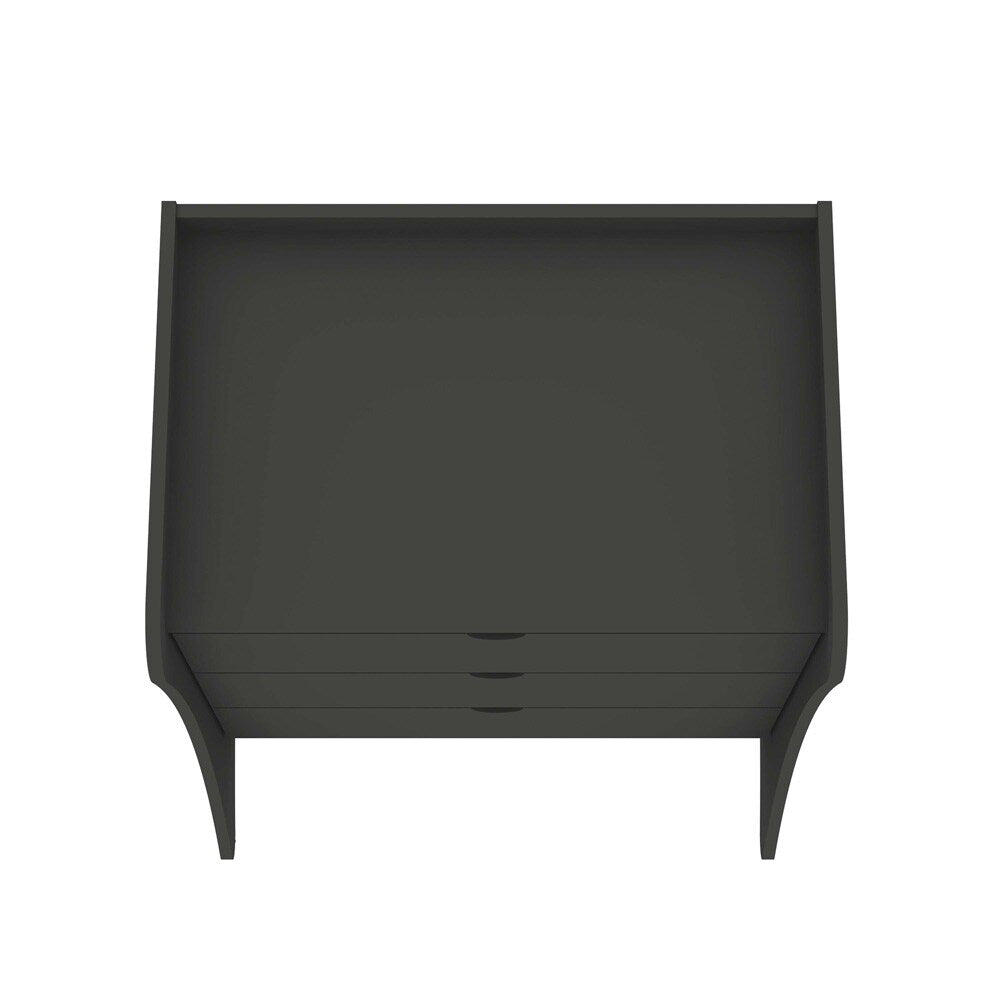 Manhattan Comfort - 3-Piece Coney Dresser and 2 Nightstands with 7 - Drawers in Grey - 188GMC9 veiw 8
