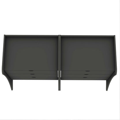 Manhattan Comfort - Coney Dresser with 6 Drawers in Grey - Set of 2 - 2-182GMC9 veiw 4
