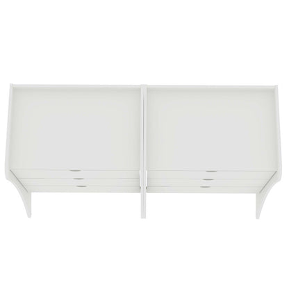 Manhattan Comfort - Coney Dresser with 6 Drawers in White - Set of 2 - 2-182GMC1 veiw 4