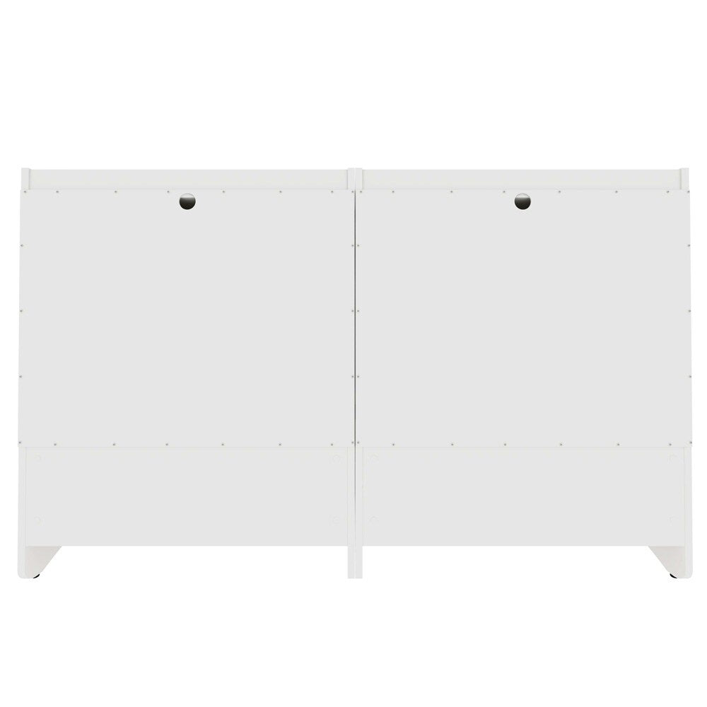 Manhattan Comfort - Coney Dresser with 6 Drawers in White - Set of 2 - 2-182GMC1 veiw 6
