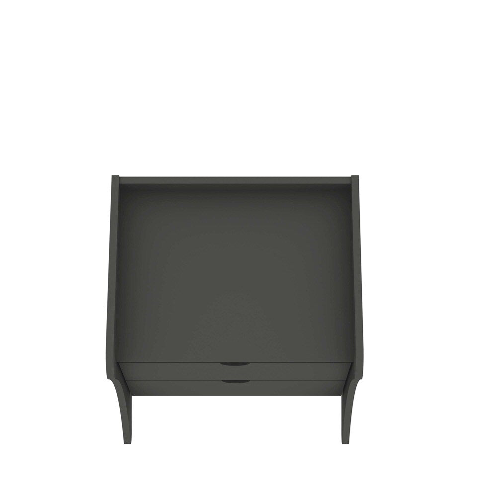 Manhattan Comfort - Coney Nightstand with 2 Drawers in Grey - 181GMC9 veiw 4