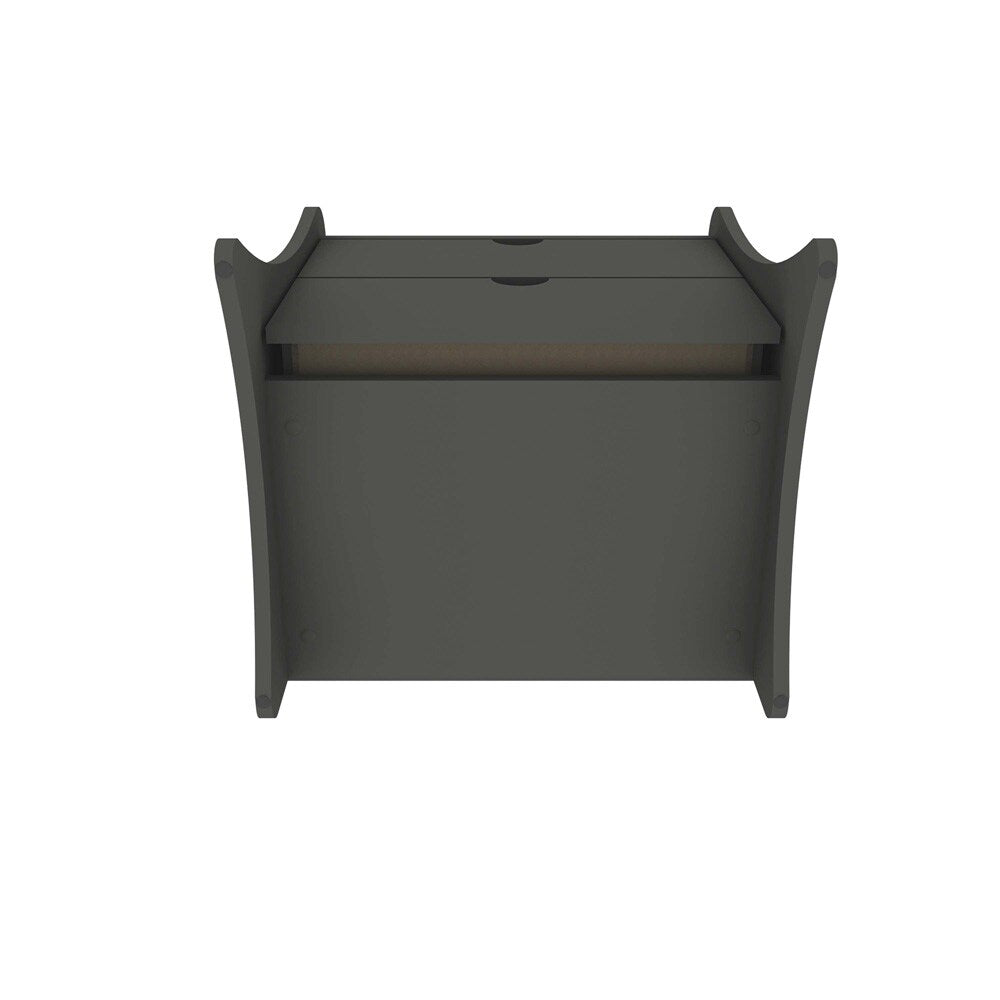 Manhattan Comfort - Coney Nightstand with 2 Drawers in Grey - 181GMC9 veiw 5