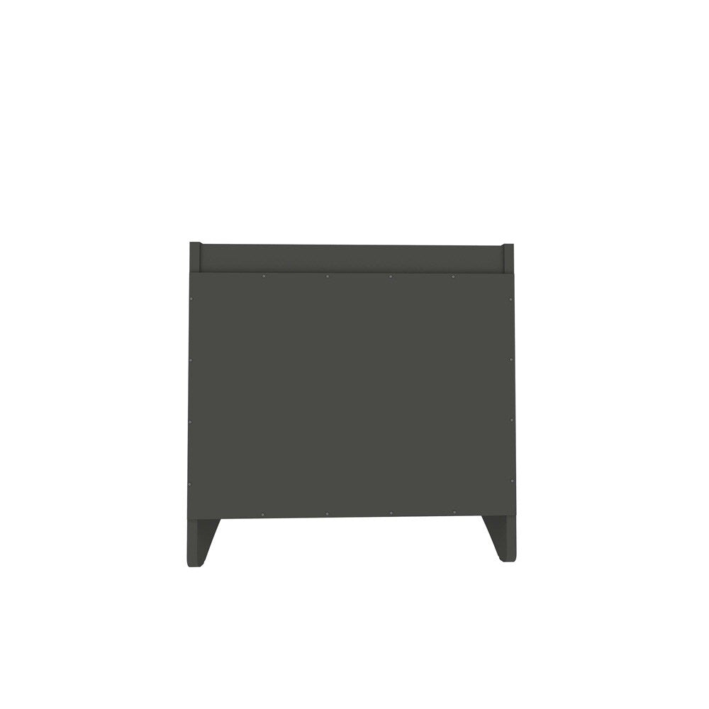 Manhattan Comfort - Coney Nightstand with 2 Drawers in Grey - 181GMC9 veiw 6