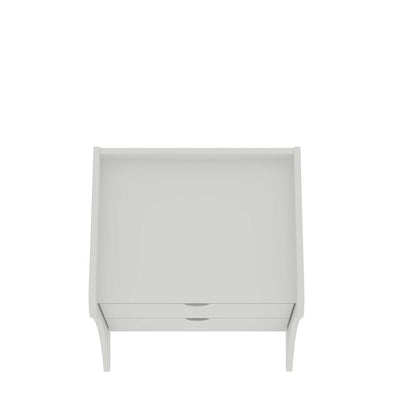 Manhattan Comfort - Coney Nightstand with 2 Drawers in White - 181GMC1 veiw 4