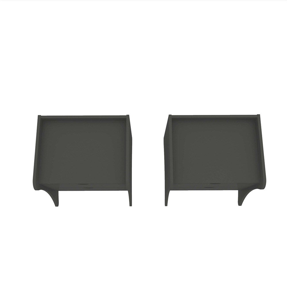 Manhattan Comfort - Coney Nightstand with 4 Drawers in Grey - Set of 2 - 2-181GMC9 veiw 4