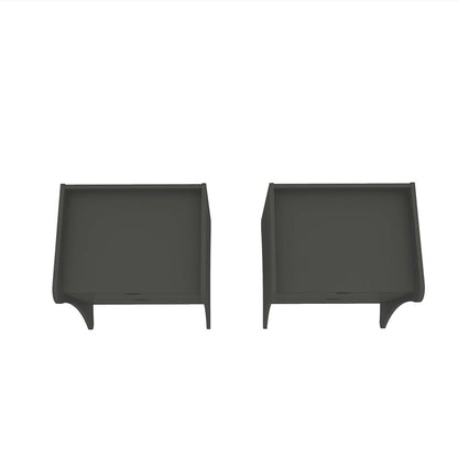 Manhattan Comfort - Coney Nightstand with 4 Drawers in Grey - Set of 2 - 2-181GMC9 veiw 4