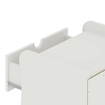 Manhattan Comfort - Coney Nightstand with 4 Drawers in White - Set of 2 - 2-181GMC1 veiw 7