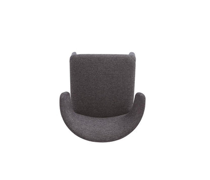 Manhattan Comfort - Conrad Woven Tweed Dining Chair with Metal Legs in Black - Set of 4 - 2-DC031-WBK veiw 6