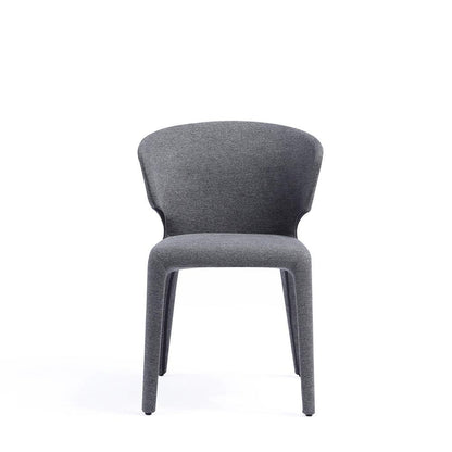 Manhattan Comfort - Conrad Woven Tweed Dining Chair with Metal Legs in Grey - Set of 4 - 2-DC031-WGY veiw 2